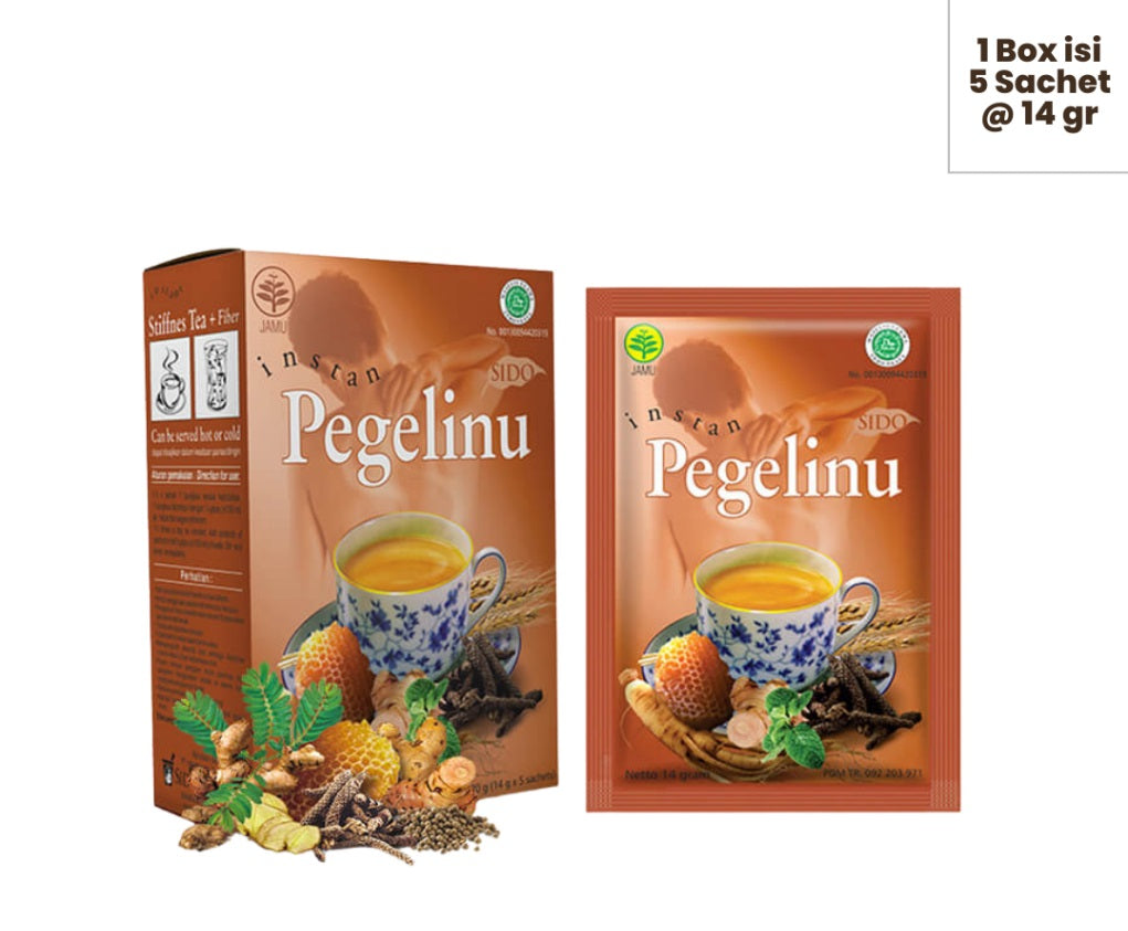 SIDOMUNCUL, Jamu Instan Pegel Linu, 5 sachet x 14 g per box - Nyeri Otot Tulang (SG)