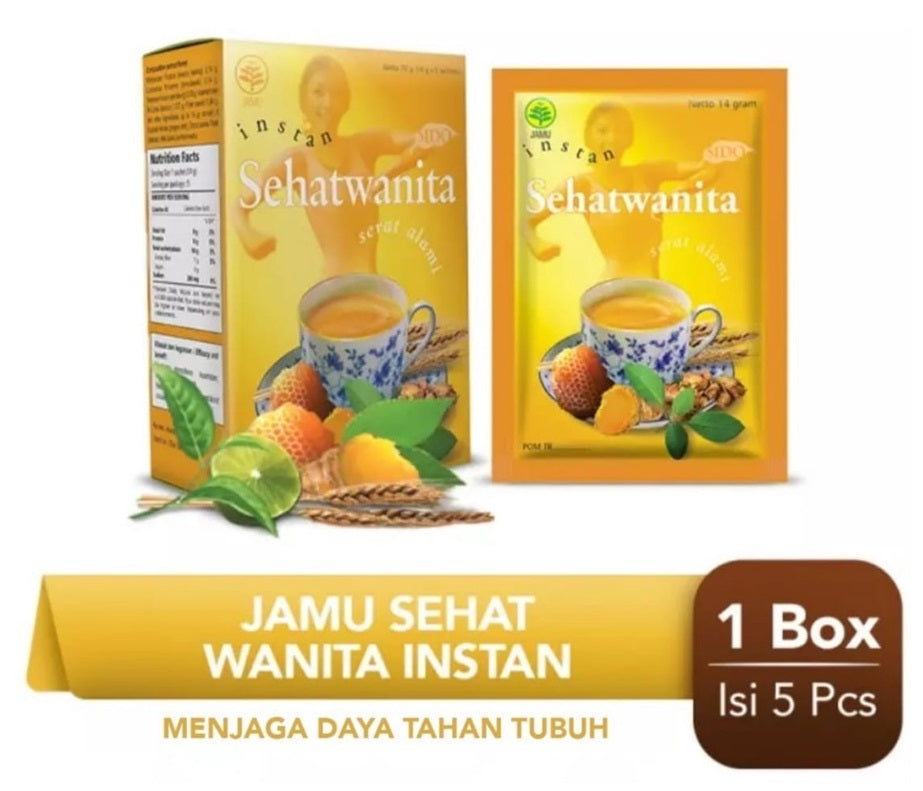 SIDOMUNCUL, Jamu Instan Sehat Wanita, 5 sachet x 14 g per box - Daya Tahan & Peredaran Darah Lancar (SG)