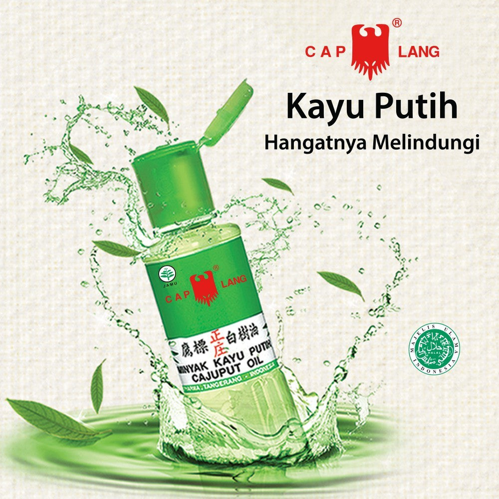 Cap Lang Minyak Kayu Putih 15 mL, 30 mL, 60 mL, 120 mL, 210 mL / Masuk Angin / Pusing / Kembung / Mual / Kayu Putih / Muntah / Pencernaan (SG)