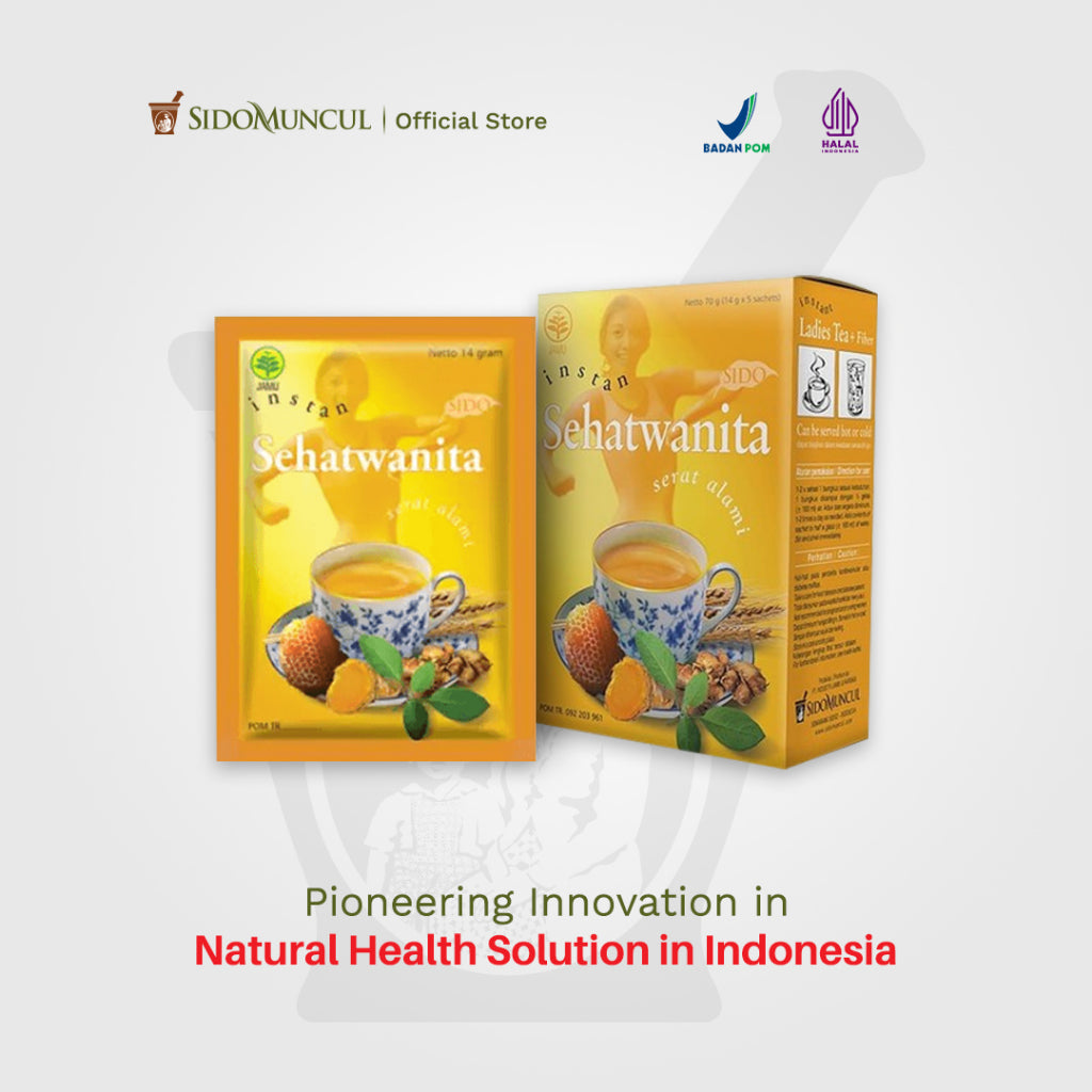 SIDOMUNCUL, BUNDLE Jamu Instan Sehat Wanita, 3 Packs x 5 sachet x 14 g per box - Daya Tahan & Peredaran Darah Lancar (SG)