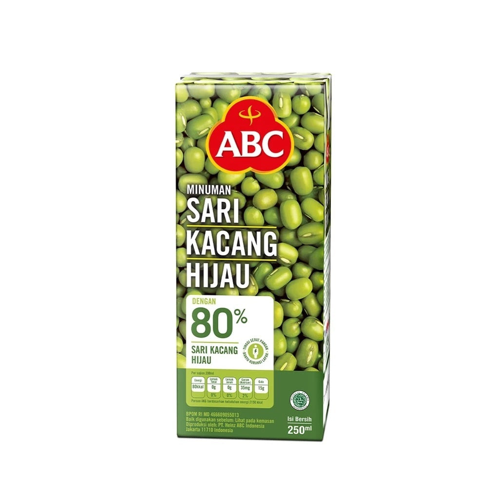 ABC Minuman Asam Jawa & Sari Kacang Hijau BUNDLE CTN 24PCSX250ML (SG)