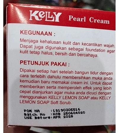 KELLY Pearl Cream Original Powder Maintenance And Natural Beauty Facial Skin (SG)