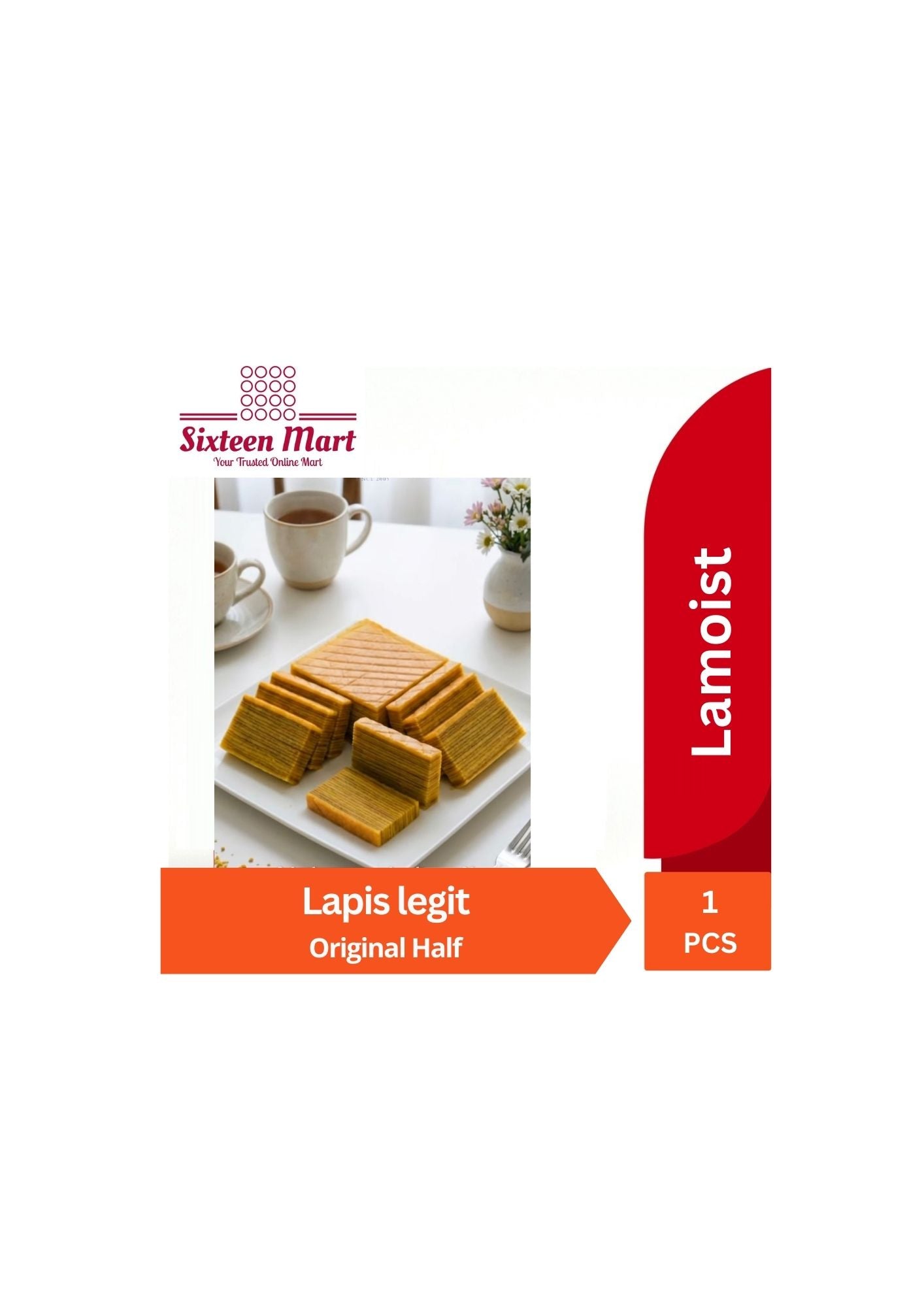 Layer Cake Kue Lapis LAMOIST Batam Signature Half Original Popular Delicious (SG)