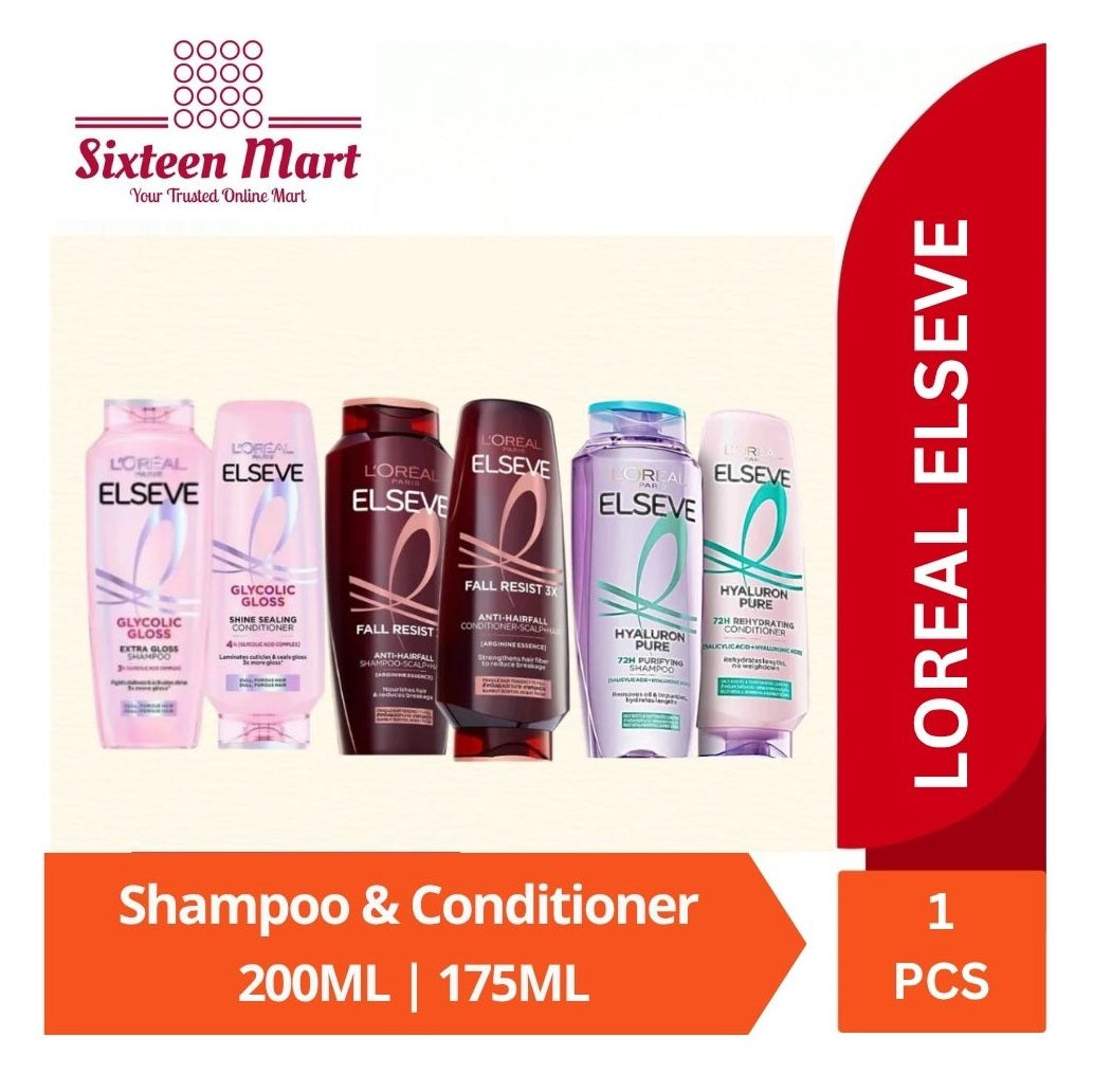 LOREAL PARIS Elseve Shampoo Conditioner Series 200ml | 175ml (SG)