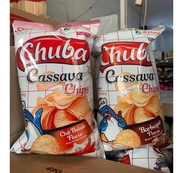 CHUBA Cassava Chips Balado Spicy / Barbeque BBQ / Seaweed Keripik Singkong 125 gram (SG)
