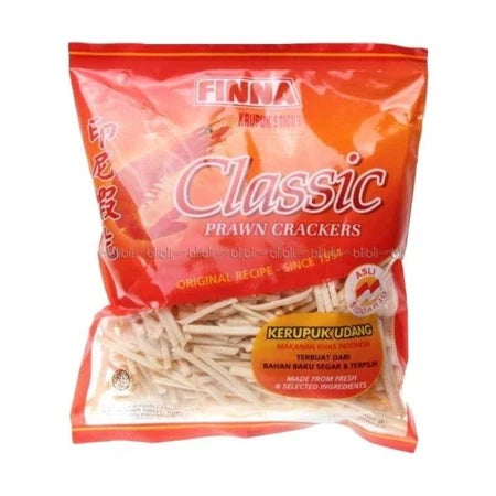 Finna PREMIUM CLASSIC Shrimp Cracker (Kerupuk Udang) Oval OR Stick 400gram (SG)