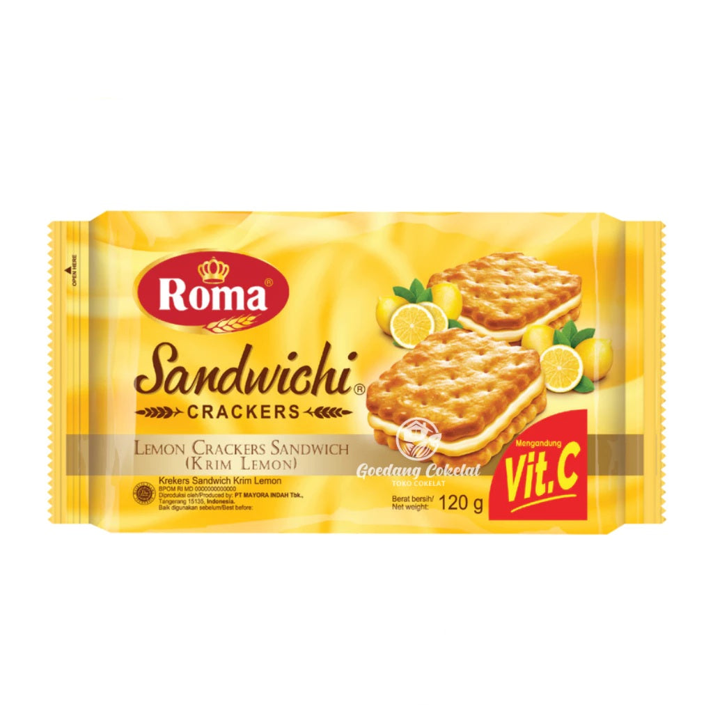 ROMA BISCUIT KELAPA 300GR / KELAPA CREAM 180GR BISKUIT / ROMA SANDWICH RASA DURIAN OR PEANUT OR LEMON (SG)