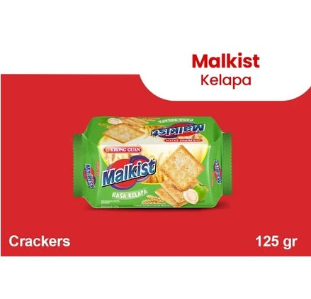 Khong Guan Cream Crackers | Gabin Choco | Malkist Abon Sapi, Salut Cokelat, Krekers Sayur, Rasa Kelapa, Seaweed Rumput Laut 135gr (SG)