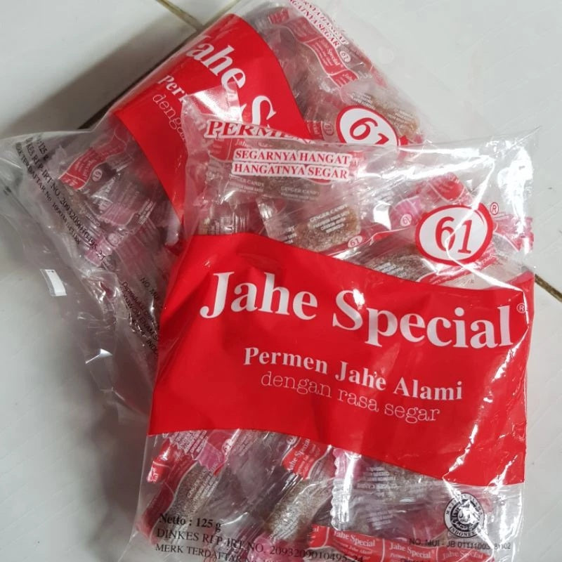 Permen Jahe Spesial / Permen Jahe Alami cap 61 netto 125gr (SG)