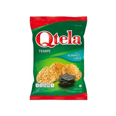 QTELA Tempeh Chips Keripik Tempe 55 gram Crispy Delicious (SG)