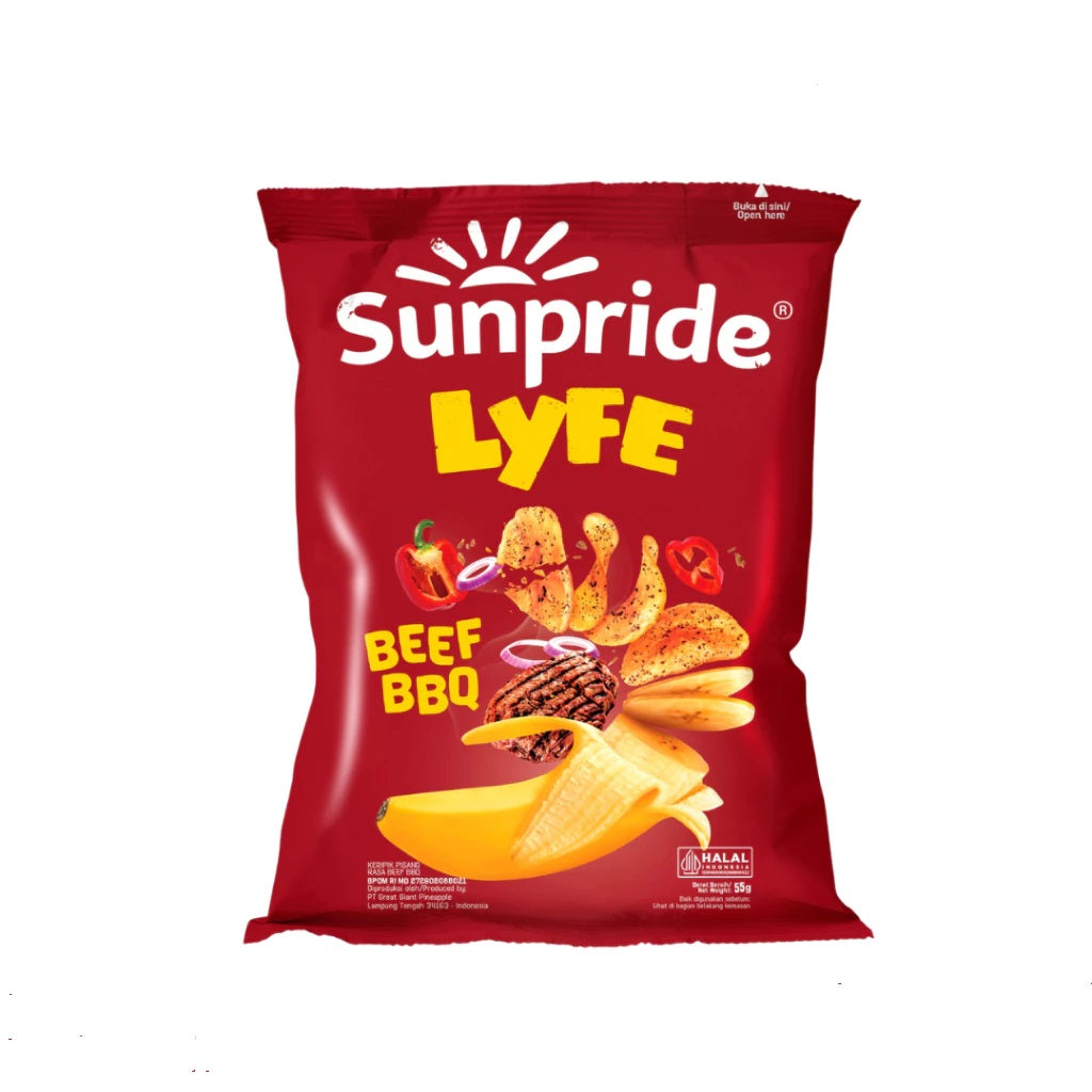 Sunpride Lyfe Cavendish Banana Chips 55gr - Sunpride Keripik Pisang (SG)