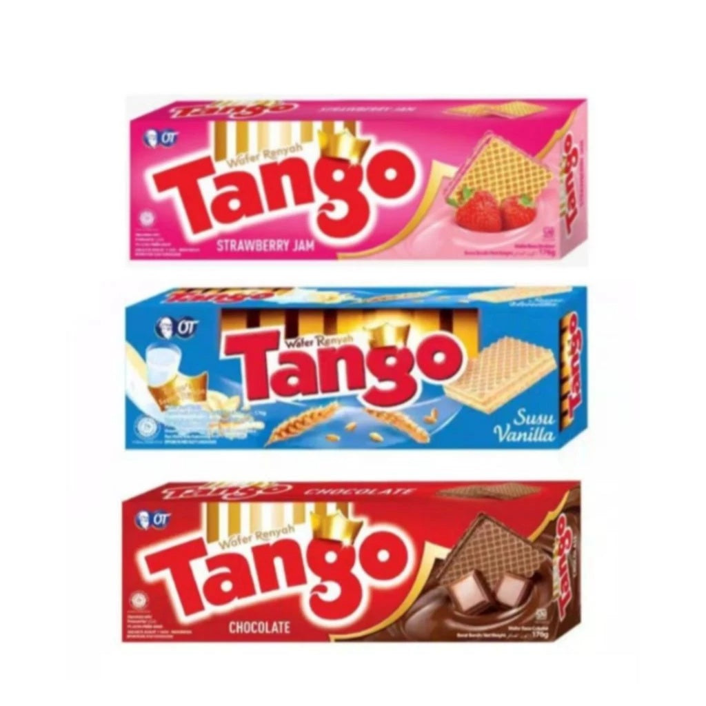 Tango Wafer Kotak 133 gram - Vanila/ Coklat/ Strawberry (SG)