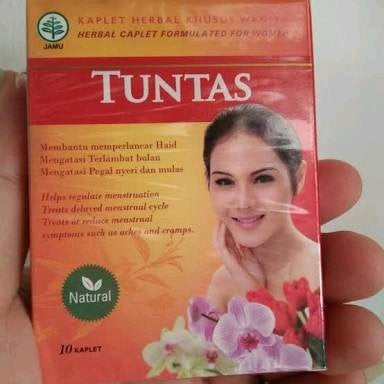 TUNTAS Herbal Formulated for women 1 box contain 10 caplets (SG)