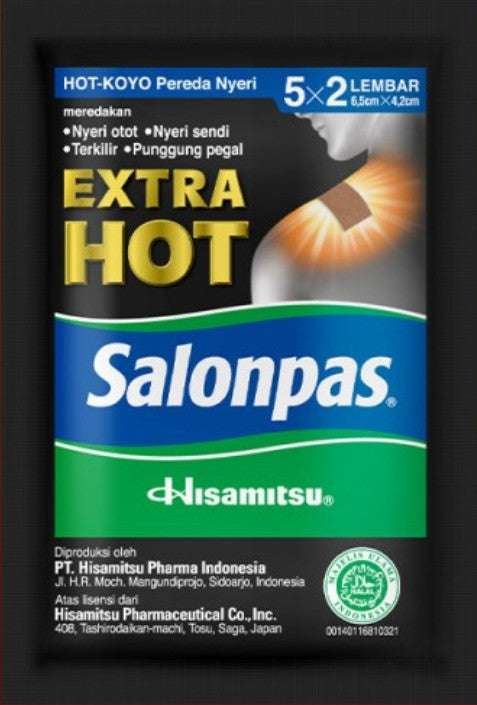 SALONPAS 5 X 2 LEMBAR - Pain Relieving Patch - Koyo Pereda Nyeri isi 10 (SG)