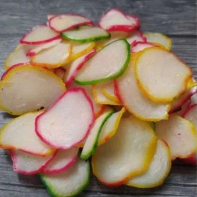 KERUPUK BAWANG OVAL RAINBOW RAW/MENTAH 1 x 500gr (SG)