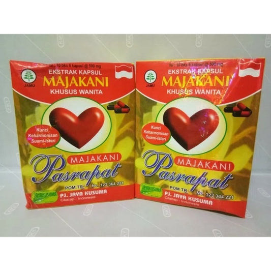 Jamu MAJAKANI PASRAPAT Ekstrak Kapsul Majakani For Women 1 Box Contain 60 capsules (SG)