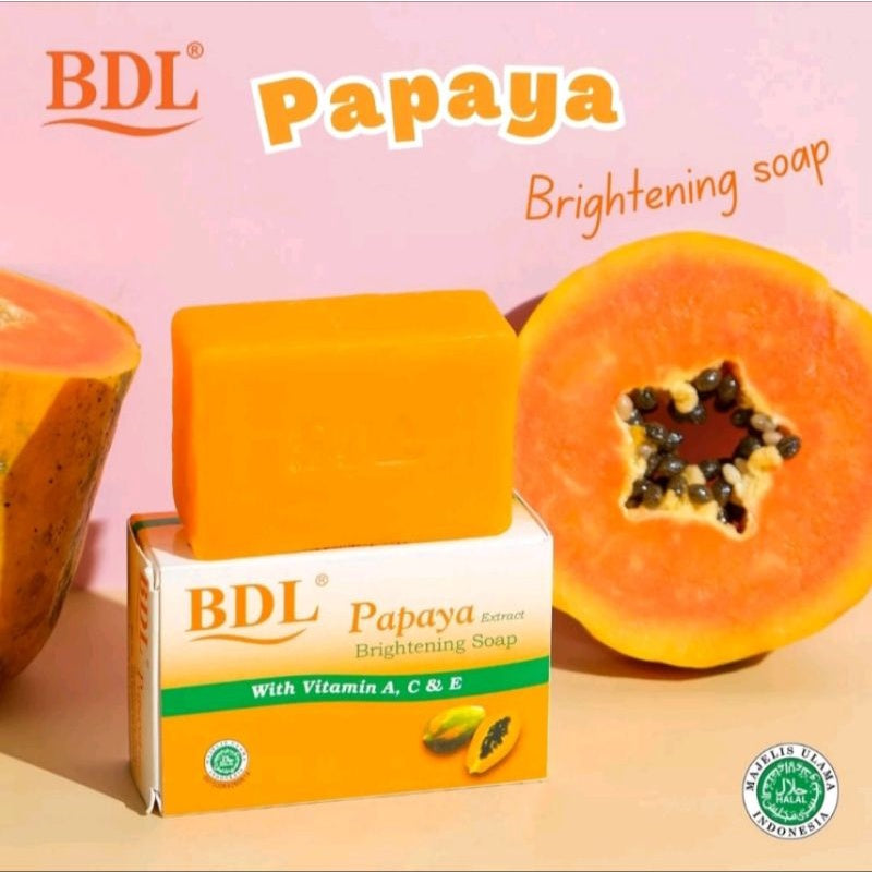 BDL PAPAYA EXTRACT - BRIGHTENING SOAP 1 X 90GR | 128GR (SG)