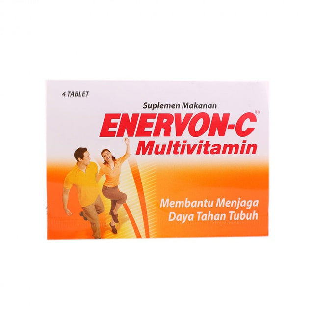 ENERVON-C 1 STRIP X 4 TABLET - Multivitamin Suplemen Kesehatan (SG)