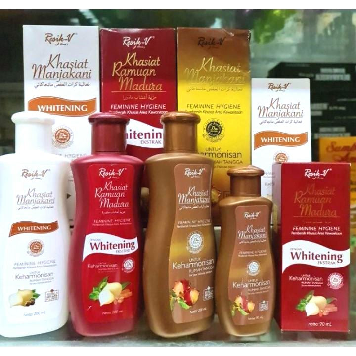 Resik V Khasiat Manjakani Efficacy Feminine Area Cleaner (FEMININE HYGIENE/WHITENING/RAMUAN MADURA) 90ML / 200ML (SG)