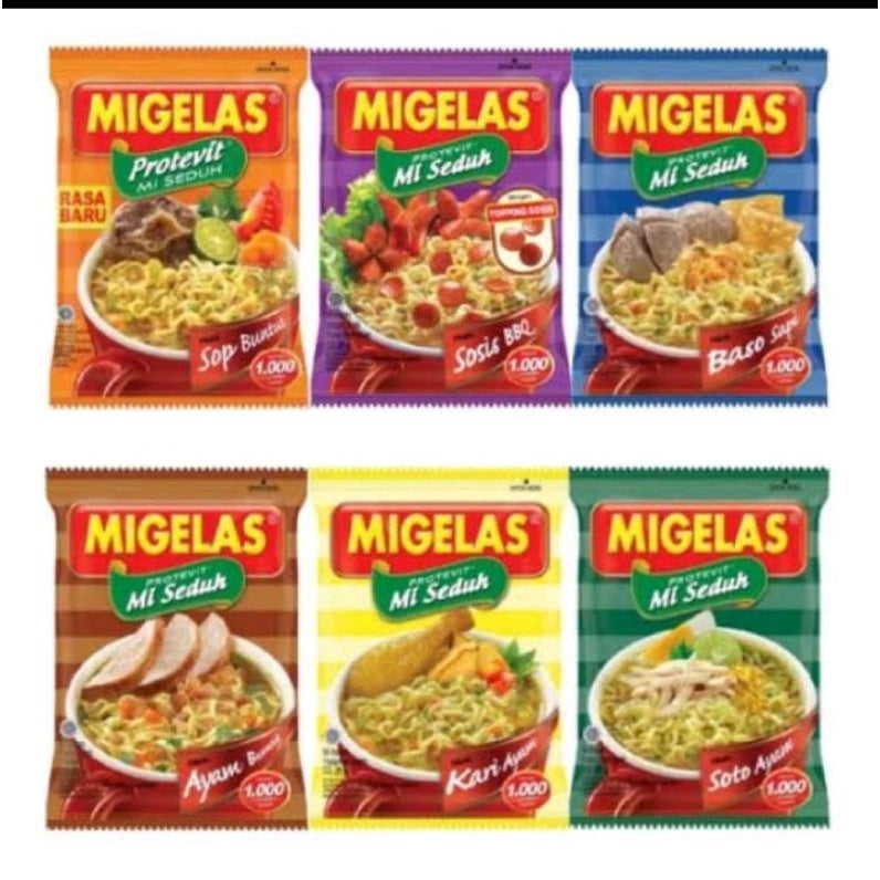 MIE MI GELAS 30g (1 Light Contents 10pcs) So Yummy migelas (SG)