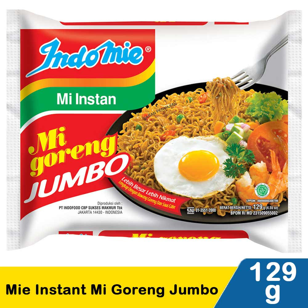 Indomie Instant Noodle MIE GORENG JUMBO 1 pcs (SG)
