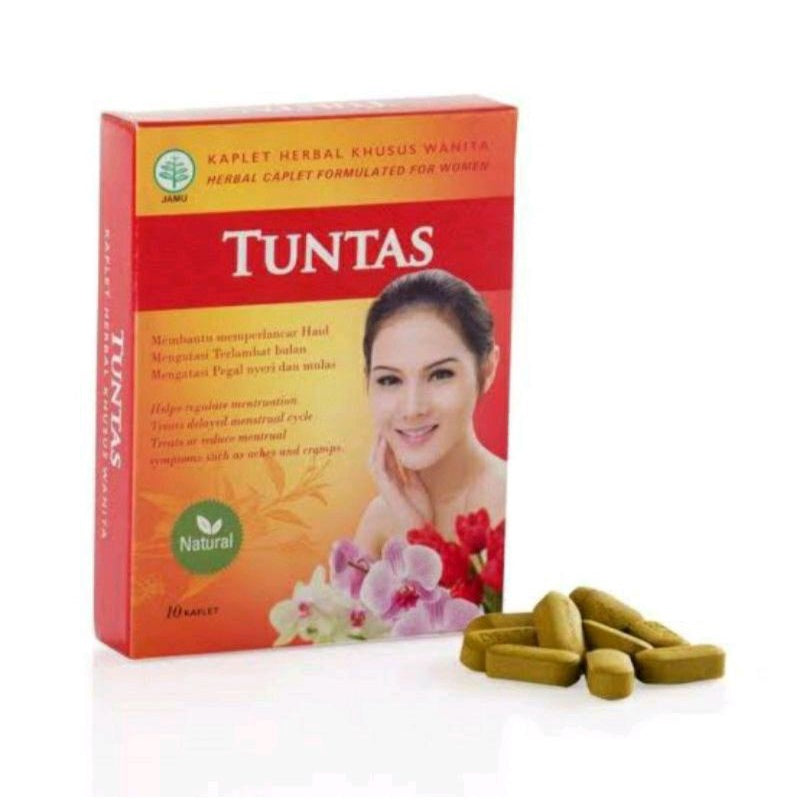 TUNTAS Herbal Formulated for women 1 box contain 10 caplets (SG)