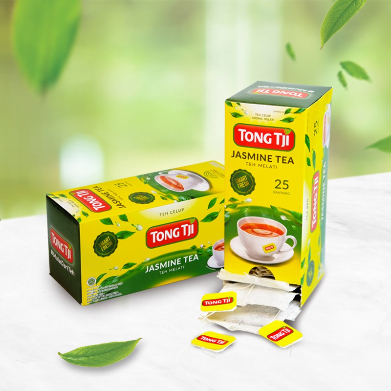 TONG TJI JASMINE TEA CELUP 1 box 25 teabags x 2 gram (SG)
