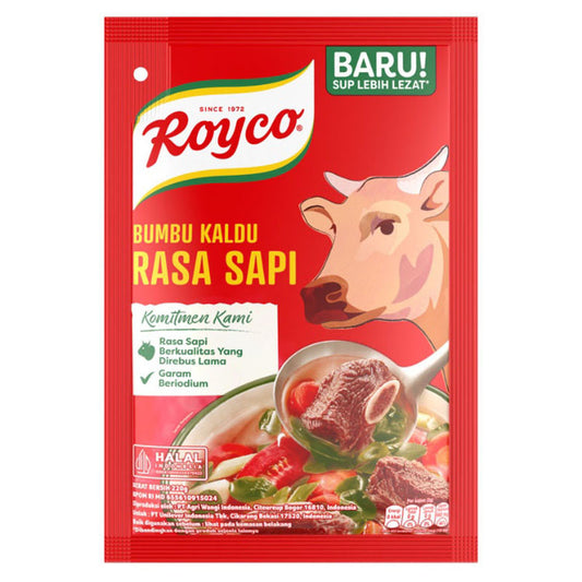 Royco Bumbu Kaldu Sapi / Ayam | Royco Seasoning | Indonesian Seasoning | Beef Seasoning | Chicken Seasoning Sachet 1 x 220gr (SG)
