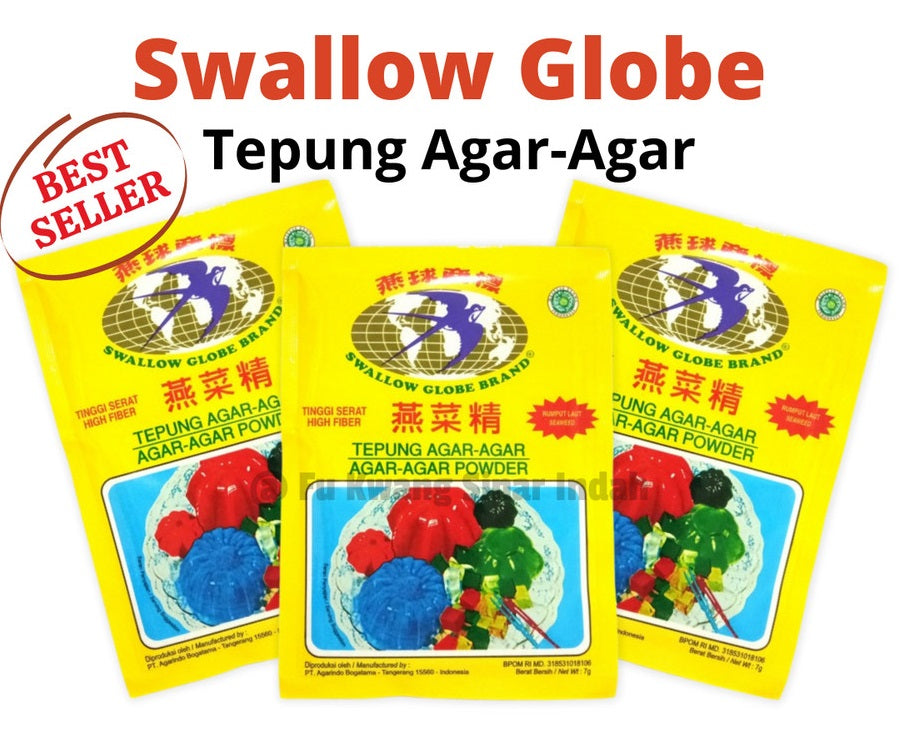 SWALLOW GLOBE Agar-Agar POWDER 1 Sachet x 7 gram (SG)