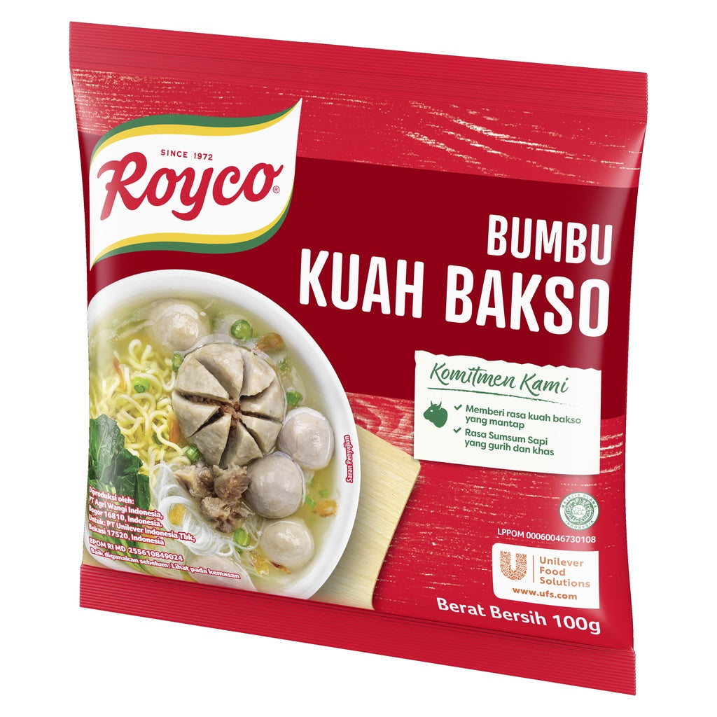 Royco Bumbu Kuah Bakso / Royco Seasoning | Indonesian Seasoning | Sachet 1 x 100gr (SG)