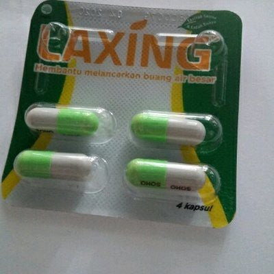 Jamu LAXING Pencahar / Sembelit / Pelancar Buang Air Besar, Bundle Of 3 blister contain 4 capsules (SG)
