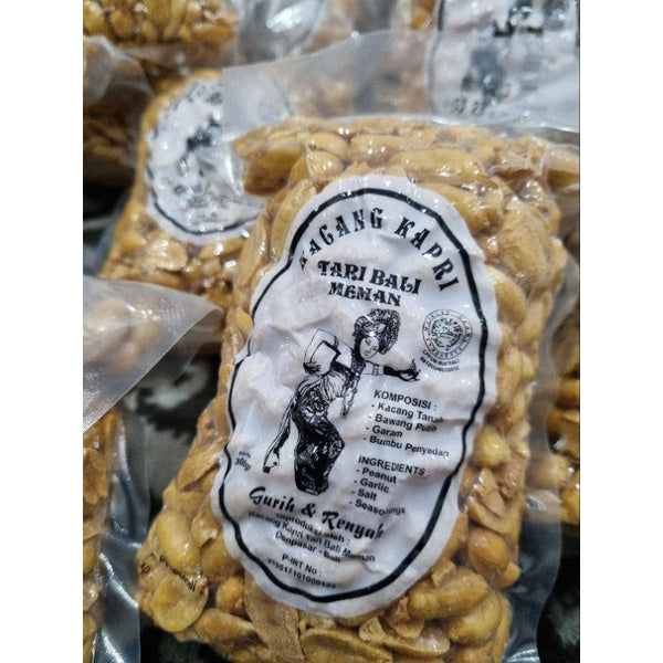 Kacang Kapri Tari Bali Garlic Peanut Khas Bali 1 Pack x 300gram (SG)