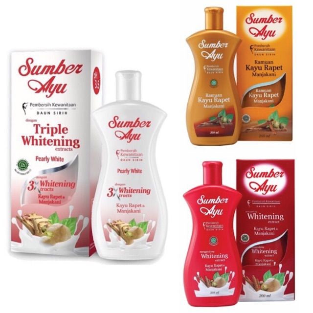 SUMBER AYU (Manjakani Keset | Whitening Clear White | Triple Whitening Pearly White) 50ML / 90ML / 200ML (SG)