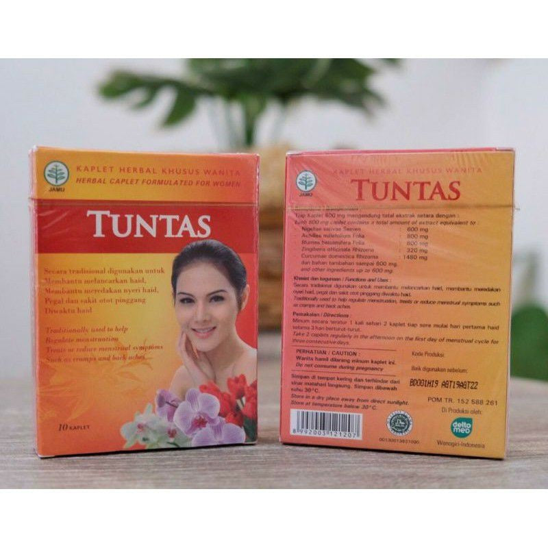TUNTAS Herbal Formulated for women 1 box contain 10 caplets (SG)