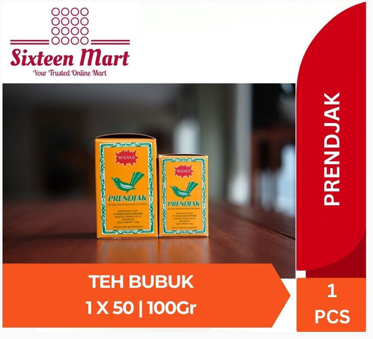 Black Prendjak Tea Powder Vanilla And Rose Flavor 1 box 50 gram or 100 gram(SG)
