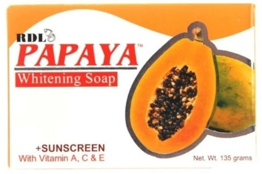 RDL PAPAYA WHITENING SOAP 1 X 135GR (SG)