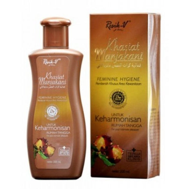 Resik V Khasiat Manjakani Efficacy Feminine Area Cleaner (FEMININE HYGIENE/WHITENING/RAMUAN MADURA) 90ML / 200ML (SG)