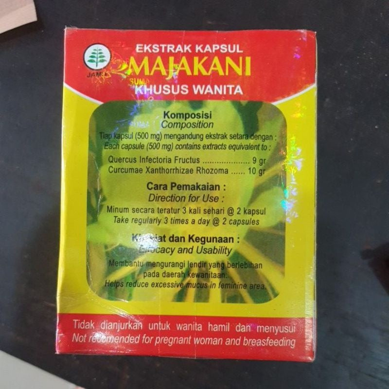 Jamu MAJAKANI PASRAPAT Ekstrak Kapsul Majakani For Women 1 Box Contain 60 capsules (SG)