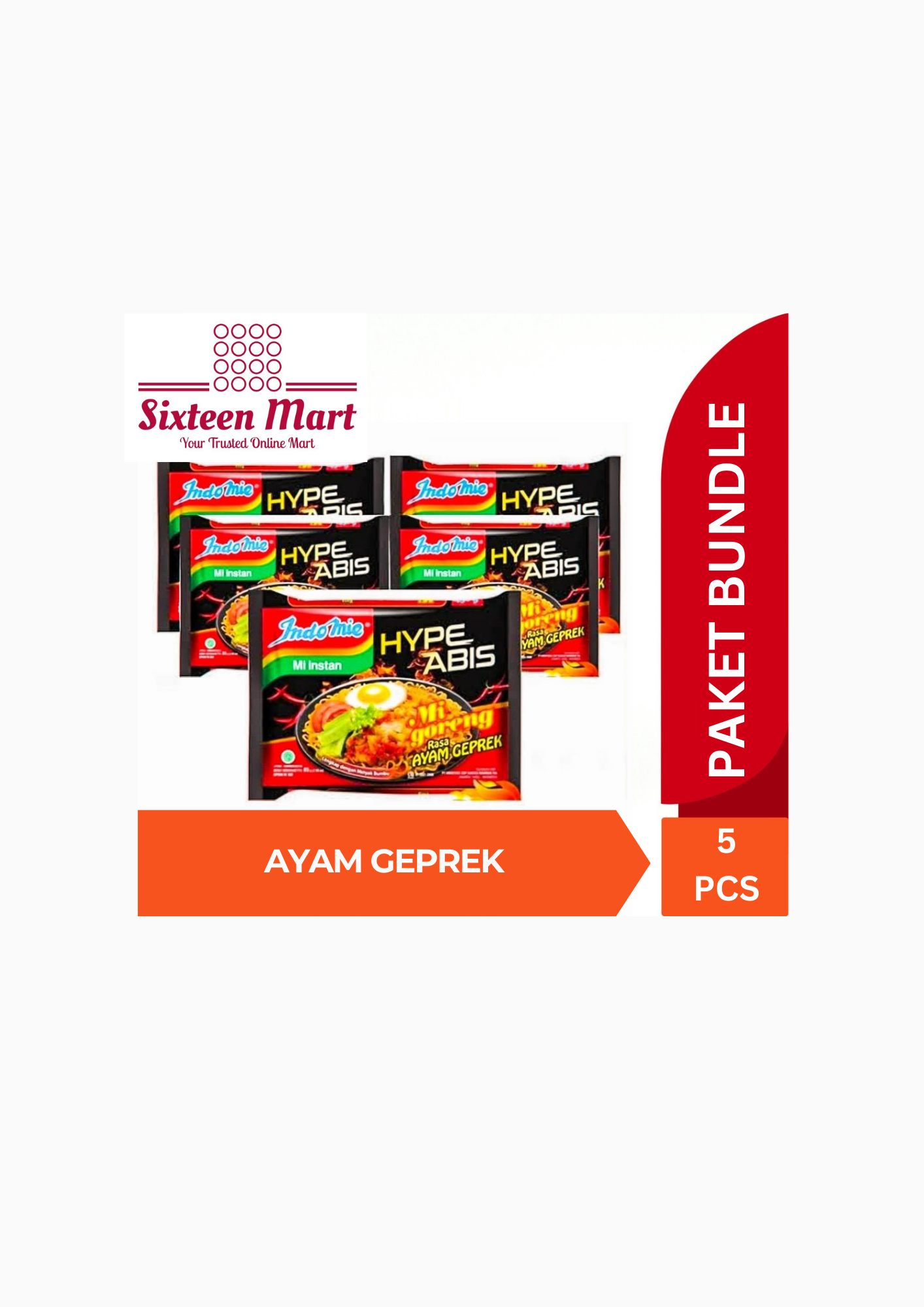 Indomie Instant Noodle - Bundle of 5 packets - 5 x 80gr (SG)