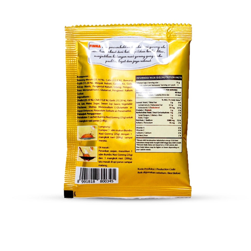 Finna Bumbu Uleg Nasi Goreng 1 Pack isi 6 Sachet x 20 gram (SG)