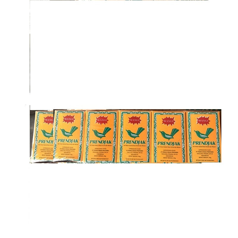 Black Prendjak Tea Powder Vanilla And Rose Flavor 1 box 50 gram or 100 gram(SG)