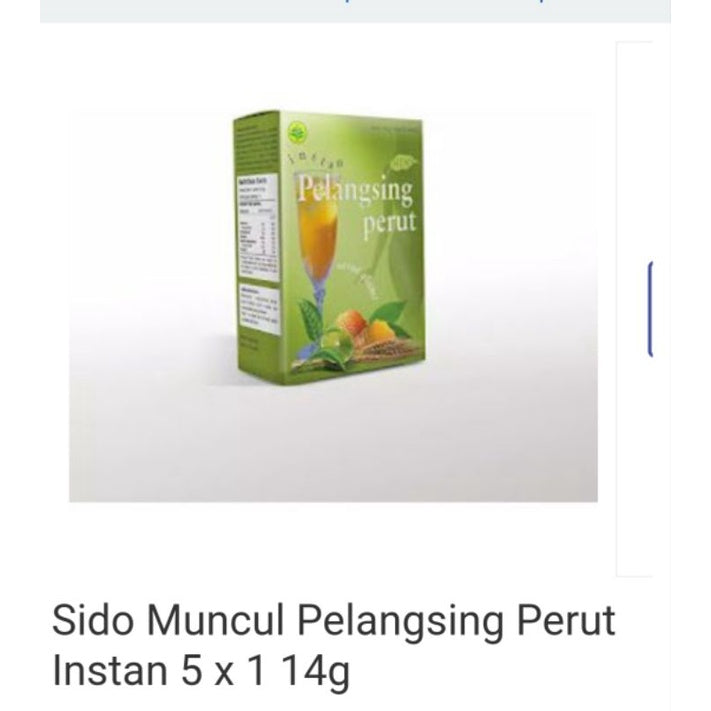 SIDOMUNCUL, Jamu Instan Pelangsing Perut, 5 sachet x 14 g per box - Membantu : Mengurangi Lemak Tubuh, Melancarkan Buang Air Besar (SG)