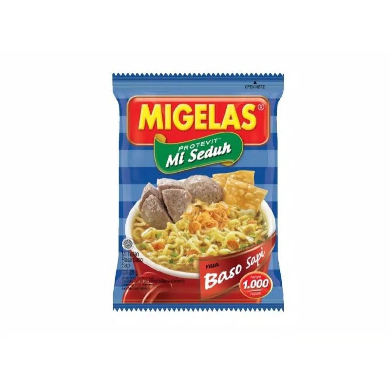 MIE MI GELAS 30g (1 Light Contents 10pcs) So Yummy migelas (SG)