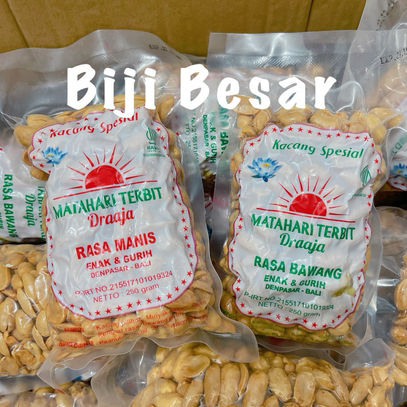Kacang Bali Cap MATAHARI Khas Bali 1 Pack x 250gram (SG)