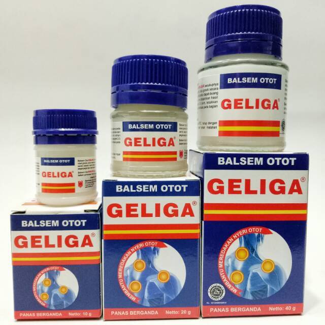 BALSAM OTOT GELIGA 1 pack x 10gr | 20gr | 40gr - Muscular Balm (SG)