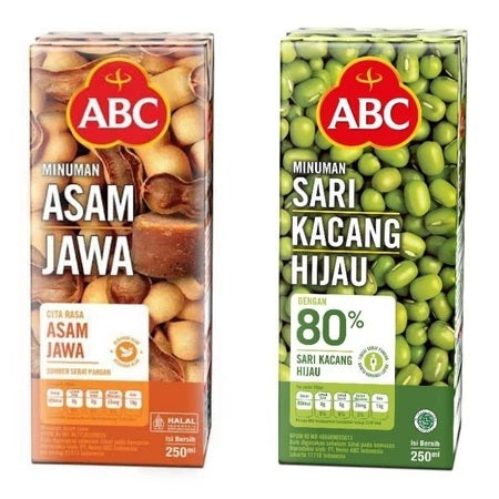 ABC Minuman Asam Jawa & Sari Kacang Hijau BUNDLE CTN 24PCSX250ML (SG)