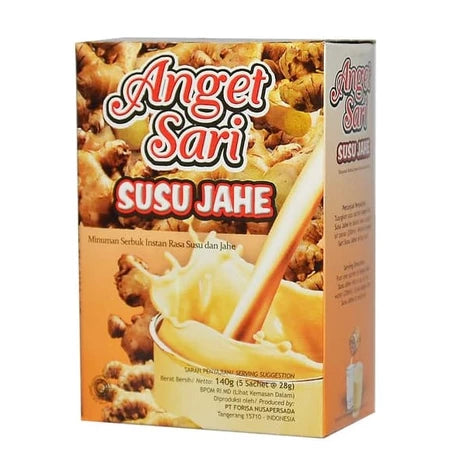 ANGET SARI varian susu jahe and wedang jahe per BOX contain 5 sachets (SG)