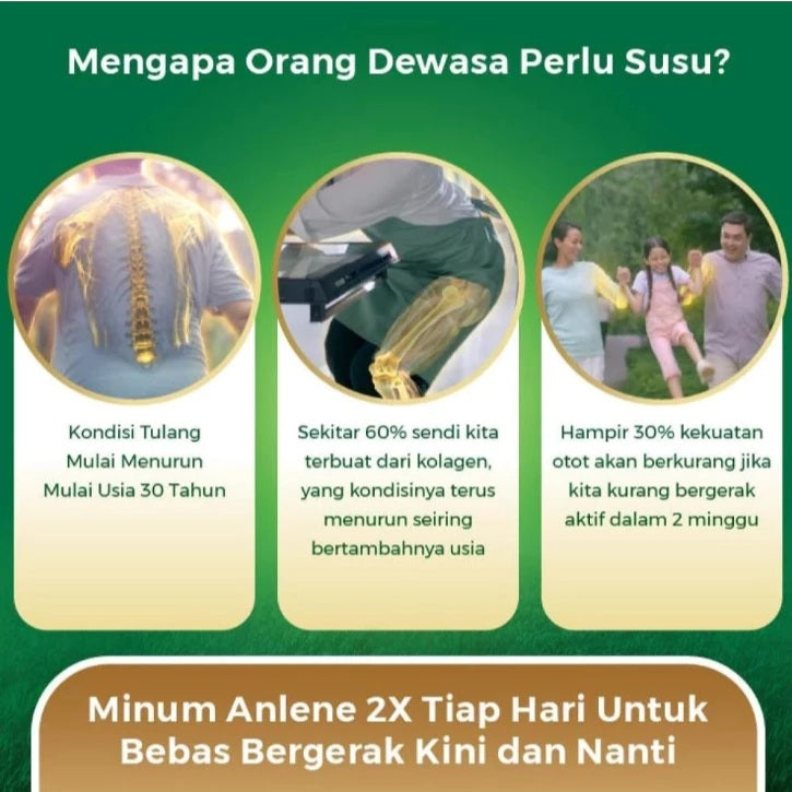 Susu ANLENE GOLD Original Vanilla Cokelat 170Gr 230Gr 825Gr Tinggi Kalsium (SG)