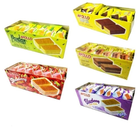 APOLLO Layer Cake Box Isi 24 pcs - Bolu Lapis Halal - Best Varian Rasa (SG)