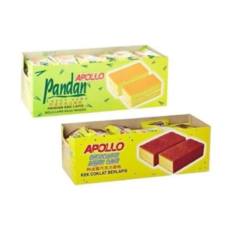 APOLLO Layer Cake Box Isi 24 pcs - Bolu Lapis Halal - Best Varian Rasa (SG)